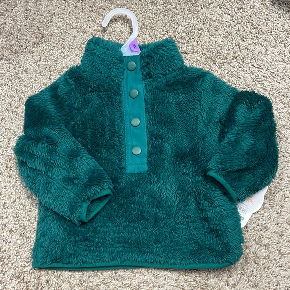 wonder nation Other - NIB Emerald Green Fleece Pullover 💚 baby sz 12 months